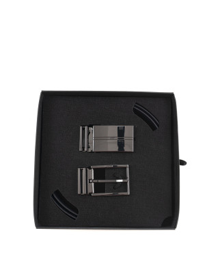 Boss Set cintura con doppia fibbia GOMERO Nero-blu Uomo UNI