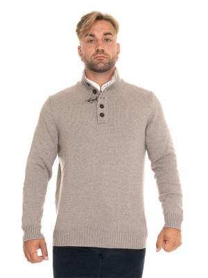 Fay Pullover mezza zip Beige Uomo 50
