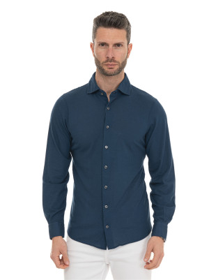 Gran Sasso Camicia manica lunga Blu marine Uomo 48