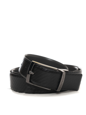 Giorgio Armani Cintura Nero-grigio Uomo UNI