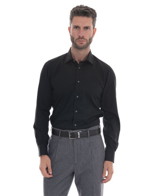 Carrel Camicia classica da uomo Nero Uomo 44