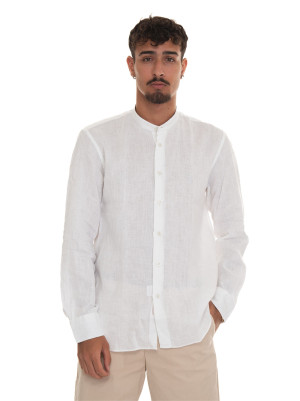 Vincenzo De Lauziers Camicia in lino Bianco Uomo M