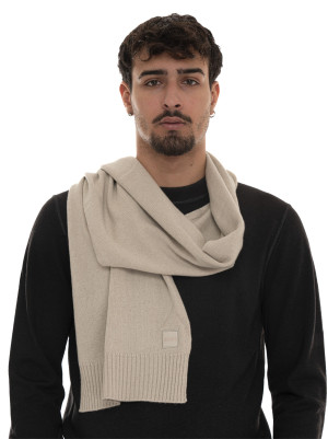 Boss Sciarpa AKAIO-R Beige Uomo UNI