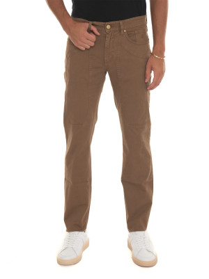 Jeckerson Pantalone 5 tasche Marrone Uomo 35