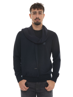 Boss Sciarpa ALBAS Blu Uomo UNI
