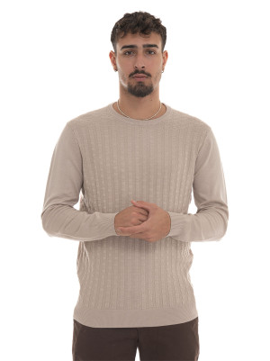 Quality First Maglia girocollo Beige Uomo L