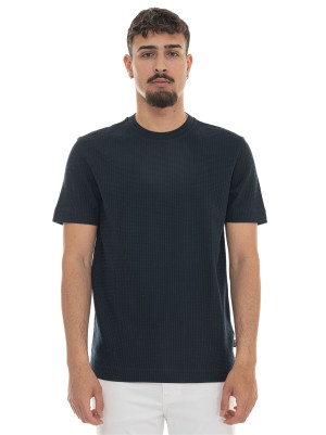 Boss T-shirt girocollo H-THOMPSON-237 Blu Uomo XL