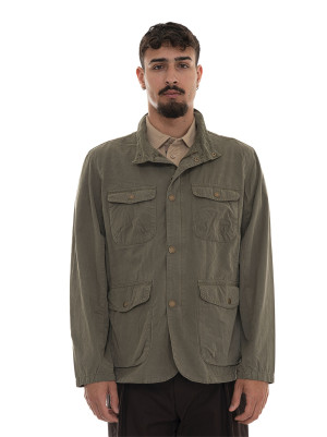 Barbour Giaccone in tessuto Hogston Verde Uomo L