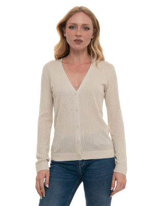 Liu Jo Cardigan lungo Oro Donna S