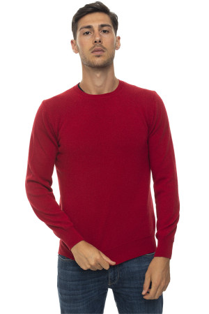 Andrea Fenzi Pullover girocollo Rosso Uomo 58