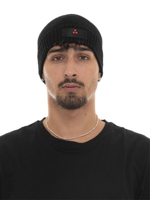 Peuterey Cappello con risvolto logato SILLI05 Nero Uomo M