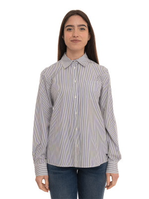 Weekend Max Mara Camicia da donna in cotone WKDBAHAMAS Bianco-blu Donna 44