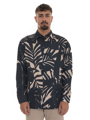 Giorgio Armani Camicia da uomo fantasia Blu Uomo M