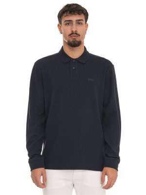Boss Polo manica lunga PETEMPESTOLONG Blu Uomo M