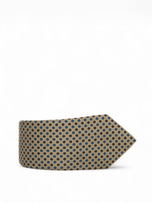 Kiton Cravatta in seta Marrone-blu Uomo UNI
