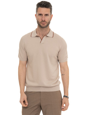Gran Sasso Polo manica corta Beige Uomo 56