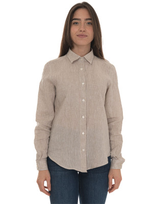 Vincenzo De Lauziers Camicia in lino AMALFI Beige Donna S