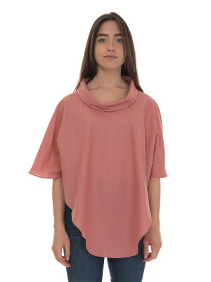 Quality First Poncho Rosa Donna S