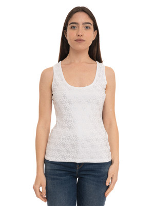 Guess Top Bianco Donna L