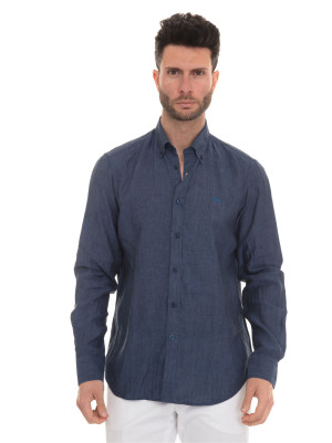 Harmont & Blaine Camicia casual Blu Uomo 3XL