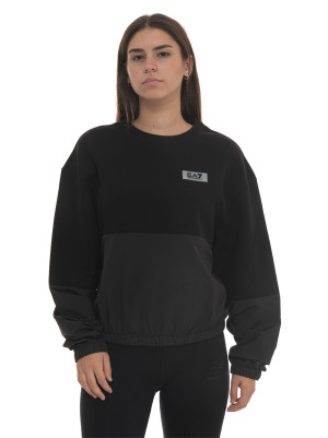 EA7 Felpa Nero Donna XS