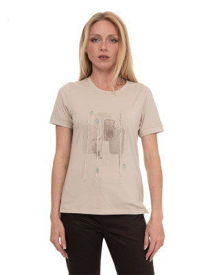 Quality First T-shirt mezza manica Avena Donna S