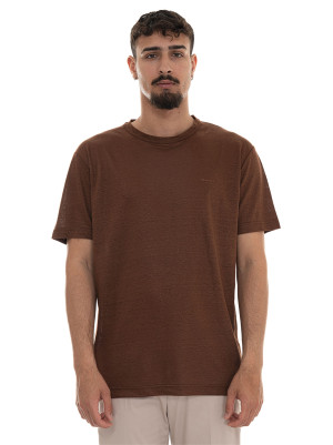 Gant T-shirt girocollo mezza manica Marrone Uomo XL