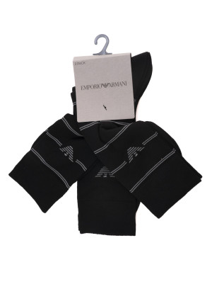 Giorgio Armani Set 3 Calzini Nero Uomo UNI
