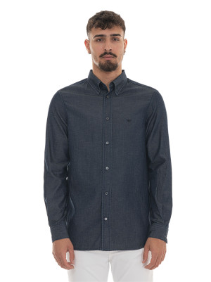 Giorgio Armani Camicia da uomo in jeans Denim medio Uomo L