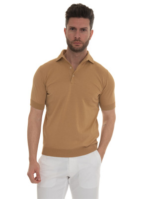 Hindustrie Polo in maglina Beige Uomo 50
