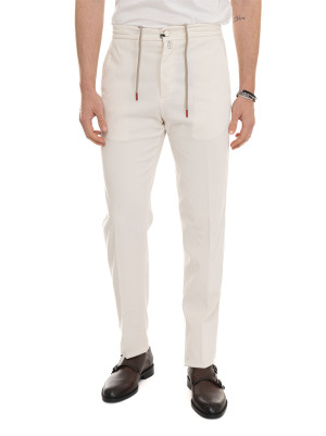 Kiton Pantalone modello jogger Latte Uomo 34