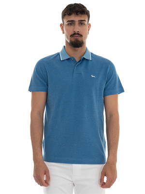 Harmont & Blaine Polo manica corta LRQ477 Denim Uomo L