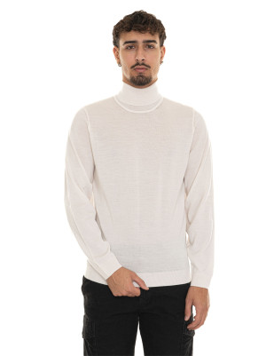 Boss Pullover collo alto MUSSO-P Panna Uomo XXL