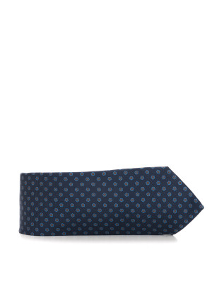 Kiton Cravatta in seta Blu-marrone Uomo UNI