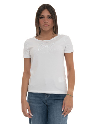 EA7 T-shirt Bianco Donna XL