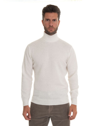 Hindustrie Pullover collo alto Panna Uomo 52