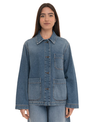 Weekend Max Mara Giacca dritta WKDCIRCOL Denim medio Donna 40
