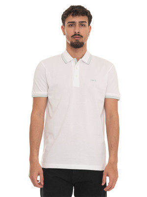 Boss Polo piquet mezza manica PADDY Bianco Uomo L