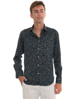 Carrel Camicia classica da uomo Blu Uomo 40