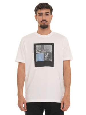 Boss T-shirt TE-COVER Bianco Uomo L