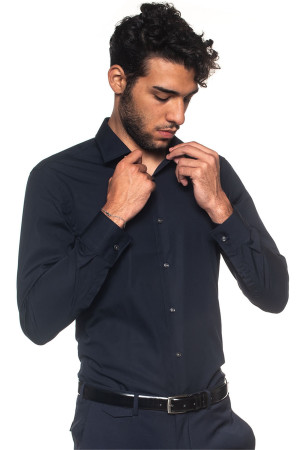 Boss Camicia classica da uomo Jenno Blu Uomo 38