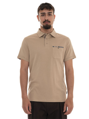Barbour Polo in jersey Beige Uomo M