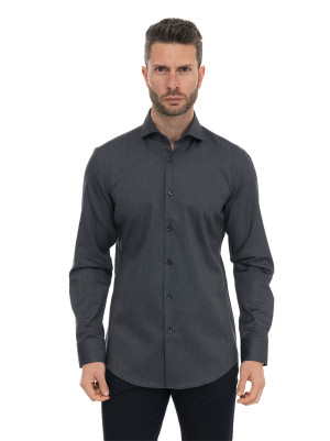 Boss Camicia classica da uomo H-HANK Blu Uomo 42