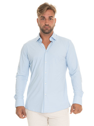 Boss Camicia classica da uomo P-HANK-S-KENT Celeste Uomo 41