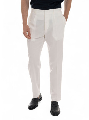 Hindustrie Pantalone modello chino BATAVIACREPE Ecrù Uomo 52