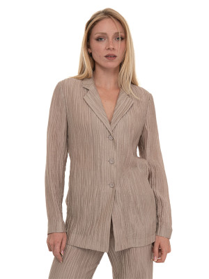 Giorgio Armani Giacca camicia Beige Donna 42