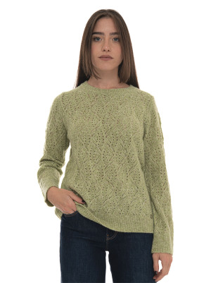 Quality First Maglia girocollo Verde Donna XL