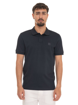 Boss Polo in cotone piquet Blu Uomo M