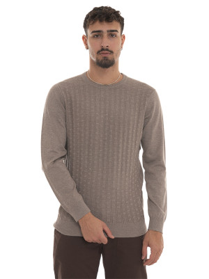 Quality First Maglia girocollo Fango Uomo XXL