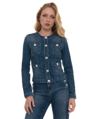 Liu Jo Giubbotto Corto Denim scuro Donna 42